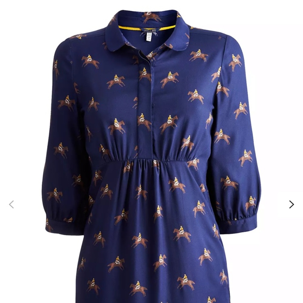 Joules New Wickmere Horse Tunic Top, Navy 🇬🇧